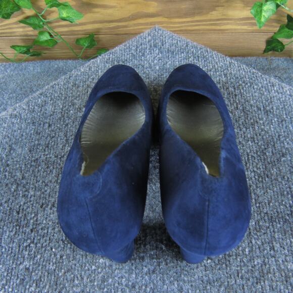 Me Too Women's Leeanna Platform Blue Suede Pump 7 Medium Gently Used 2025 - Picture 5 of 7